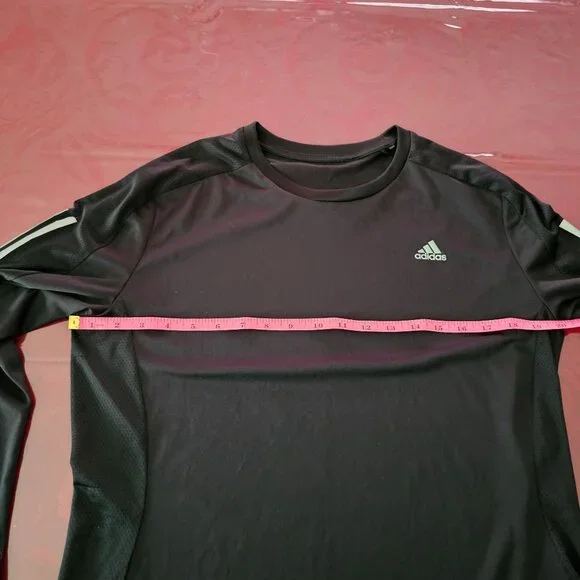 Adidas Womens Own The Run Long-Sleeve Black Shirt Sz L Running & Training - Picture 6 of 9